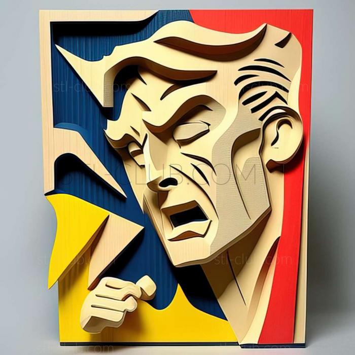 Heads Roy Lichtenstein American artist